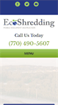 Mobile Screenshot of ecoshredding.com